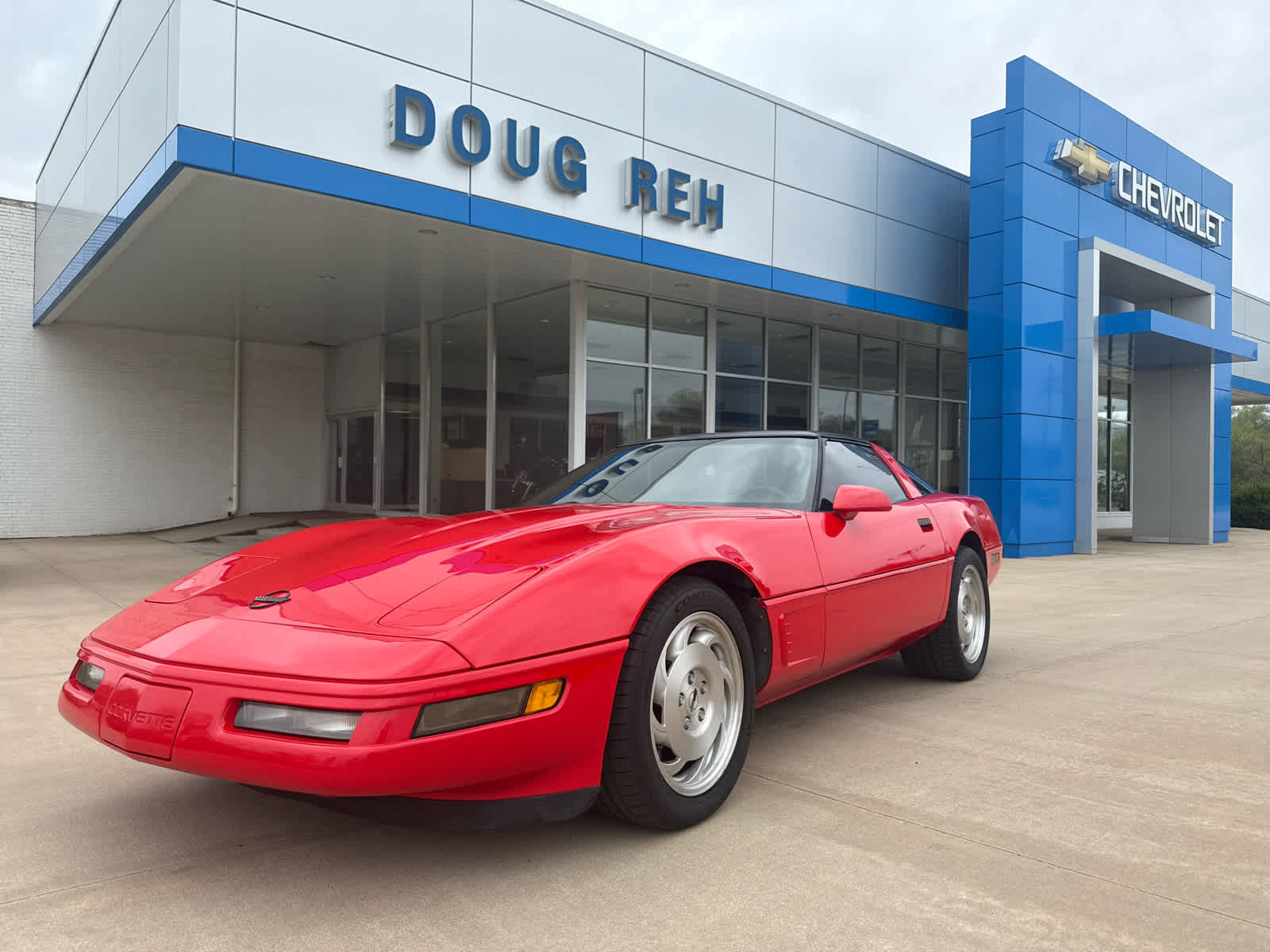 1996 Chevrolet Corvette Base in Red — front three-quarter view